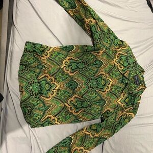 Jones new york signature Cotton Woman’s Button-Up Blouse /w Paisley Pattern